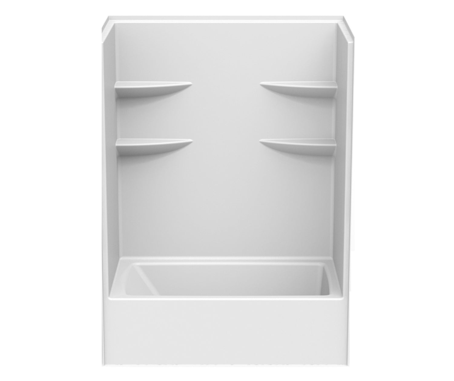 CAE260S Acrylic Alcove Bathtub with Shower - 60