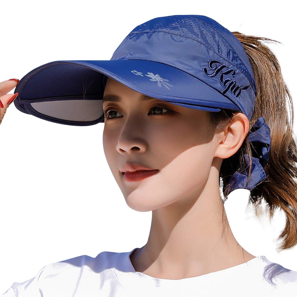 Women's Beach Hats & Sun Visor Caps - Lightweight Quick-Dry Summer Sports Hats for Women & Men - Perfect for Baseball, Beach Outings, and Outdoor Activities
