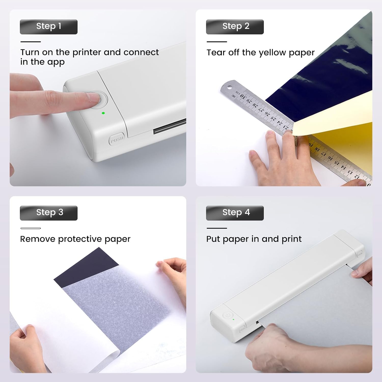 Professional M08F Tattoo Stencil Printer for Artists - Wireless Thermal Transfer Machine Compatible with Phone & PC - Includes 10 Sheets Transfer Paper - Portable Tattoo Design Copier for Studio & Travel Use