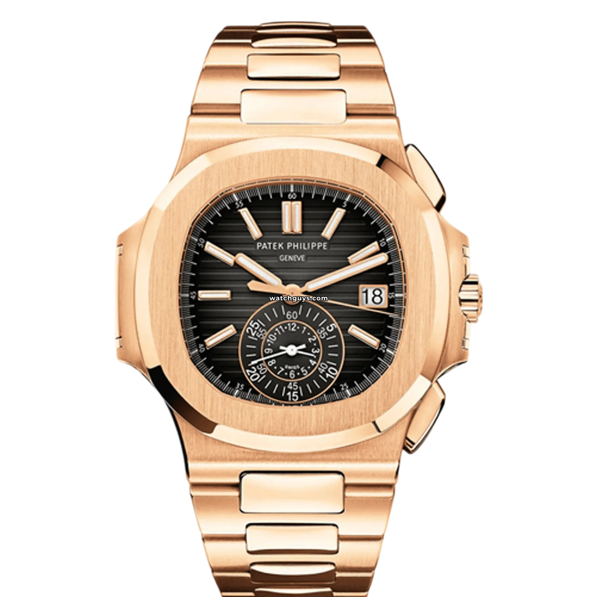 Patek Philippe Nautilus 5980/1R-001 Luxury Rose Gold Men's Watch - Perfect for Business, Formal Events & Luxury Collectors