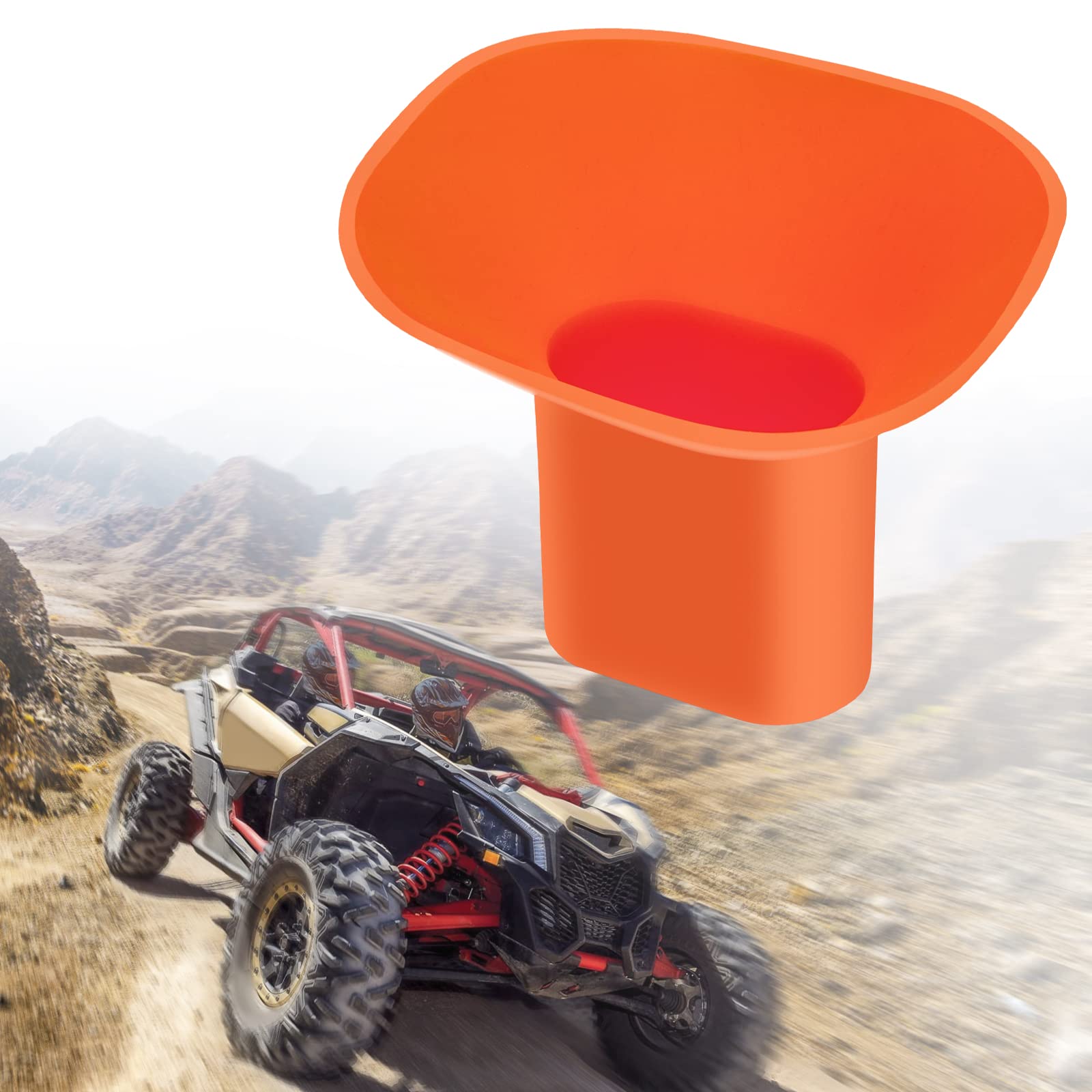 Kemimoto Flexible Silicone Oil Funnel for Can-Am Maverick X3 & Defender | Foldable Automotive Oil Change Funnel | Compatible with UTV, ATV, Cars, Motorcycles & Trucks | Perfect for Garage Maintenance & Off-Road Vehicle Care