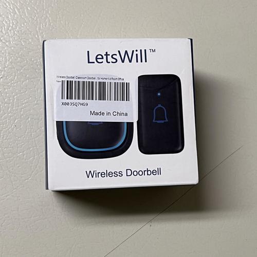 Wireless Doorbell with IP66 Waterproof Rating, 115dB Loud Volume, 56 Chime Tones, 1000ft Range & 7 Volume Levels - Ideal for Home, Office, and Outdoor Security Use