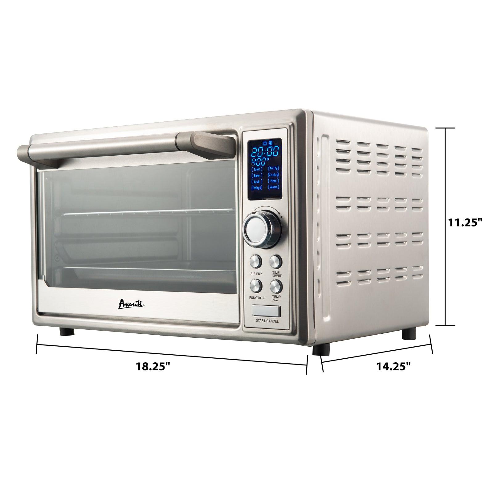 Avanti POA8K3S 0.8 Cu. Ft. Compact Air Fryer Toaster Oven - Perfect for Small Kitchens, Dorms & RV Cooking