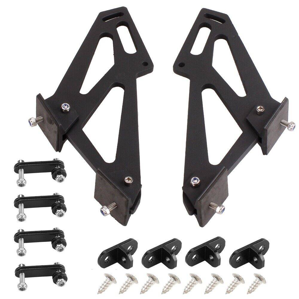 Universal GT Spoiler Leg Brackets 2PCS - V1 Style Rear Trunk Side Plate for Car Spoiler Installation - Perfect for Sports Cars & Performance Vehicle Upgrades