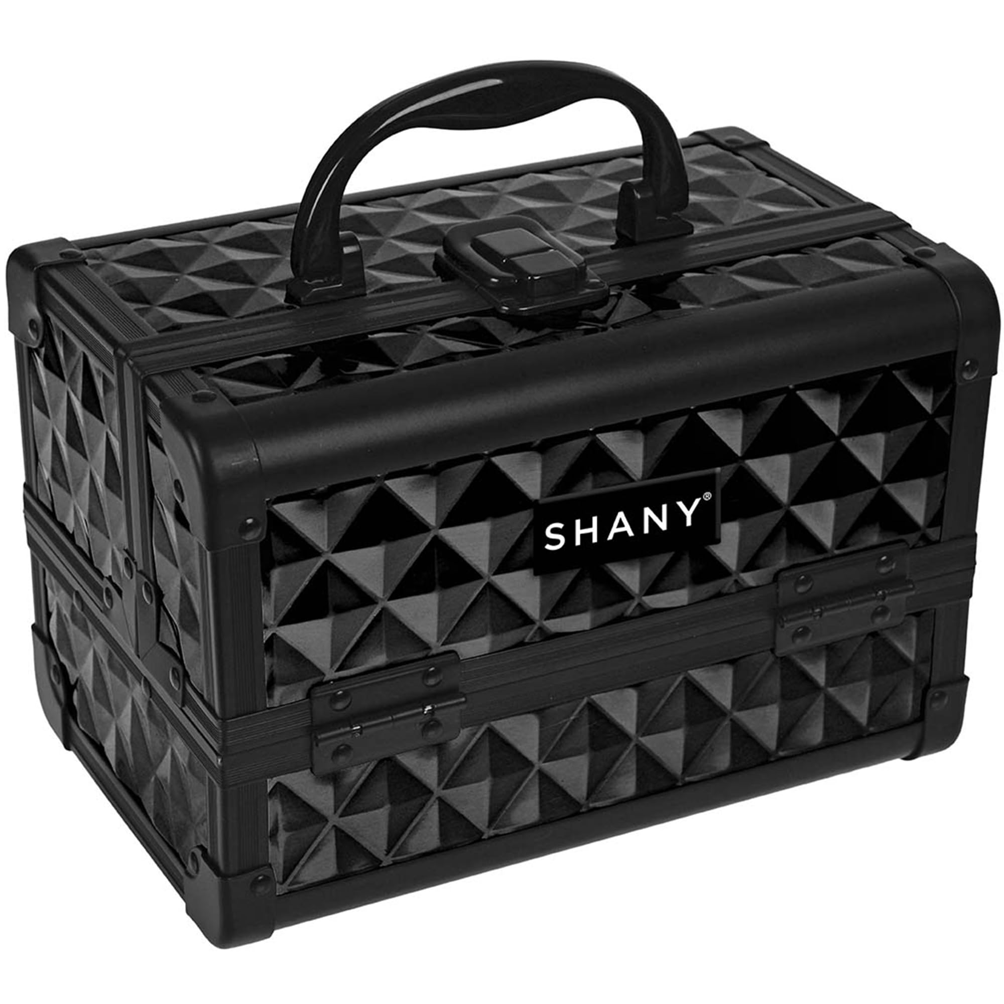 SHANY Chic Makeup Train Case with Mirror & Locks - Portable Beauty Organizer for Travel & Professional Use