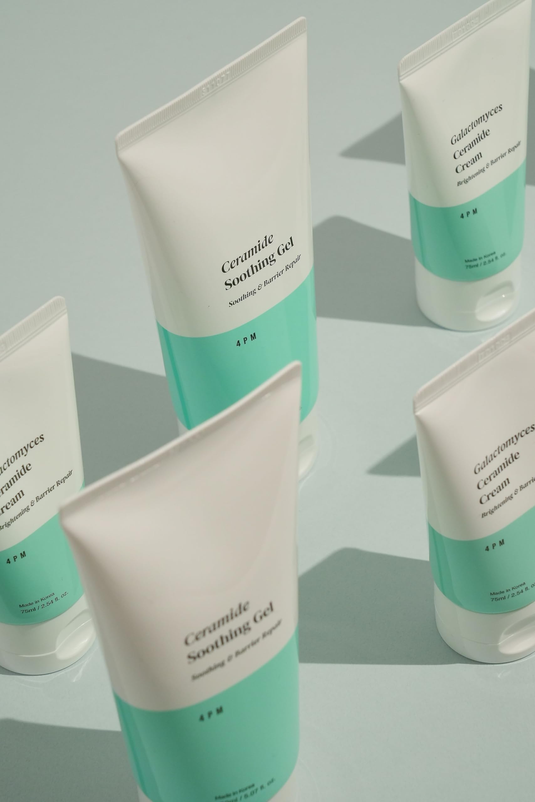 4PM Ceramide Soothing Gel (5.07 fl oz) - Lightweight Korean Face Moisturizer for Dry Skin, Hydrating Gel Cream with Barrier Repair for Glass Skin | Korean Skincare by SEOUL4PM | Perfect for Night Routine & Sensitive Skin Care