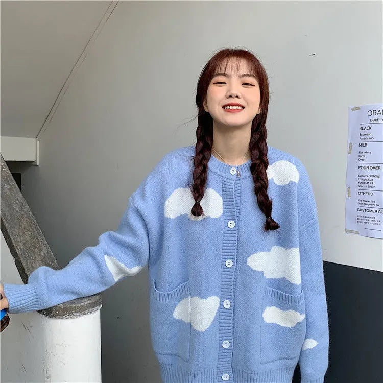 Women's Loose Knit Cardigan Sweater Coat - Soft Winter Warm Pullover for Fall & Winter Fashion - Perfect for Office, Casual Outings & Cozy Home Wear