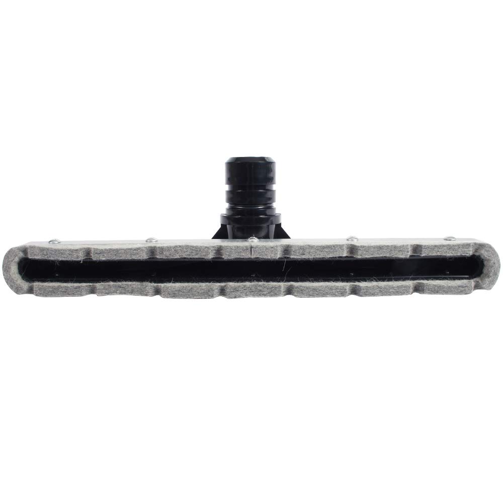 Cen-Tec Systems 60137 14-Inch Commercial Scalloped Felt Vacuum Attachment for Hardwood & Polished Floors - Black | Perfect for Home Cleaning, Office Maintenance & Professional Use