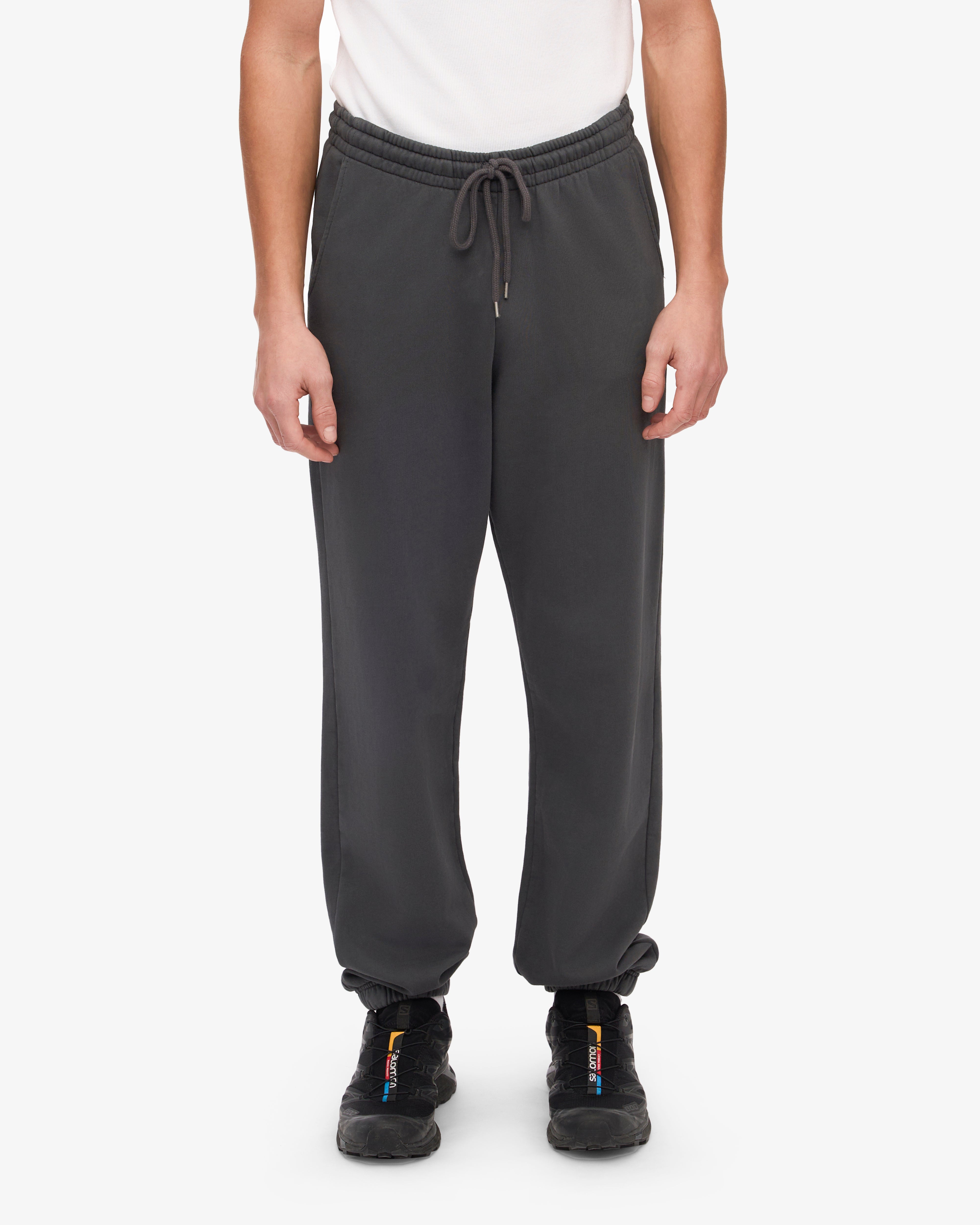 Organic Cotton Sweatpants for Women & Men - Soft Lava Grey Joggers for Lounge & Workout - Eco-Friendly Comfort Pants for Yoga, Running & Casual Wear