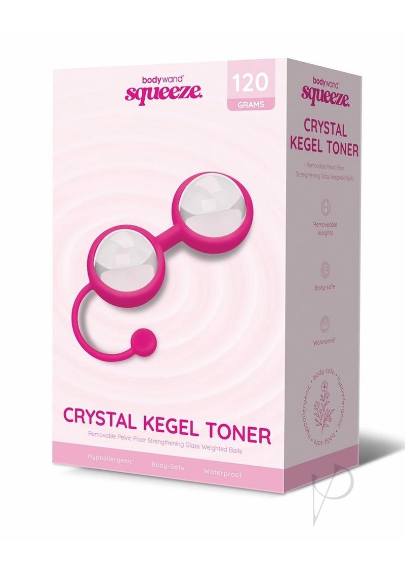 Bodywand Squeeze Crystal Kegel Toner Weighted 120G - Pelvic Floor Exerciser for Women, Strengthen Bladder Control & Intimacy - Perfect for Postpartum Recovery & Fitness Training