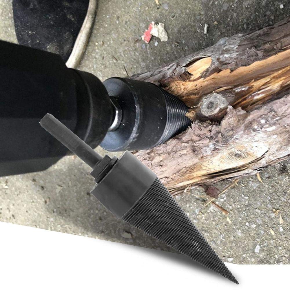 Electric Drill Wood Splitter Cone Bit - Fast & Easy Firewood Splitting Attachment for Hammer Drills | Perfect for Camping, Fireplaces & Wood Stoves