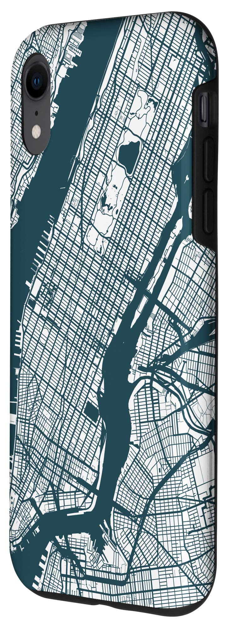 iPhone XR Case with New York City Map Design - Durable Protective Cover for iPhone XR - Perfect for Travel Enthusiasts & NYC Lovers
