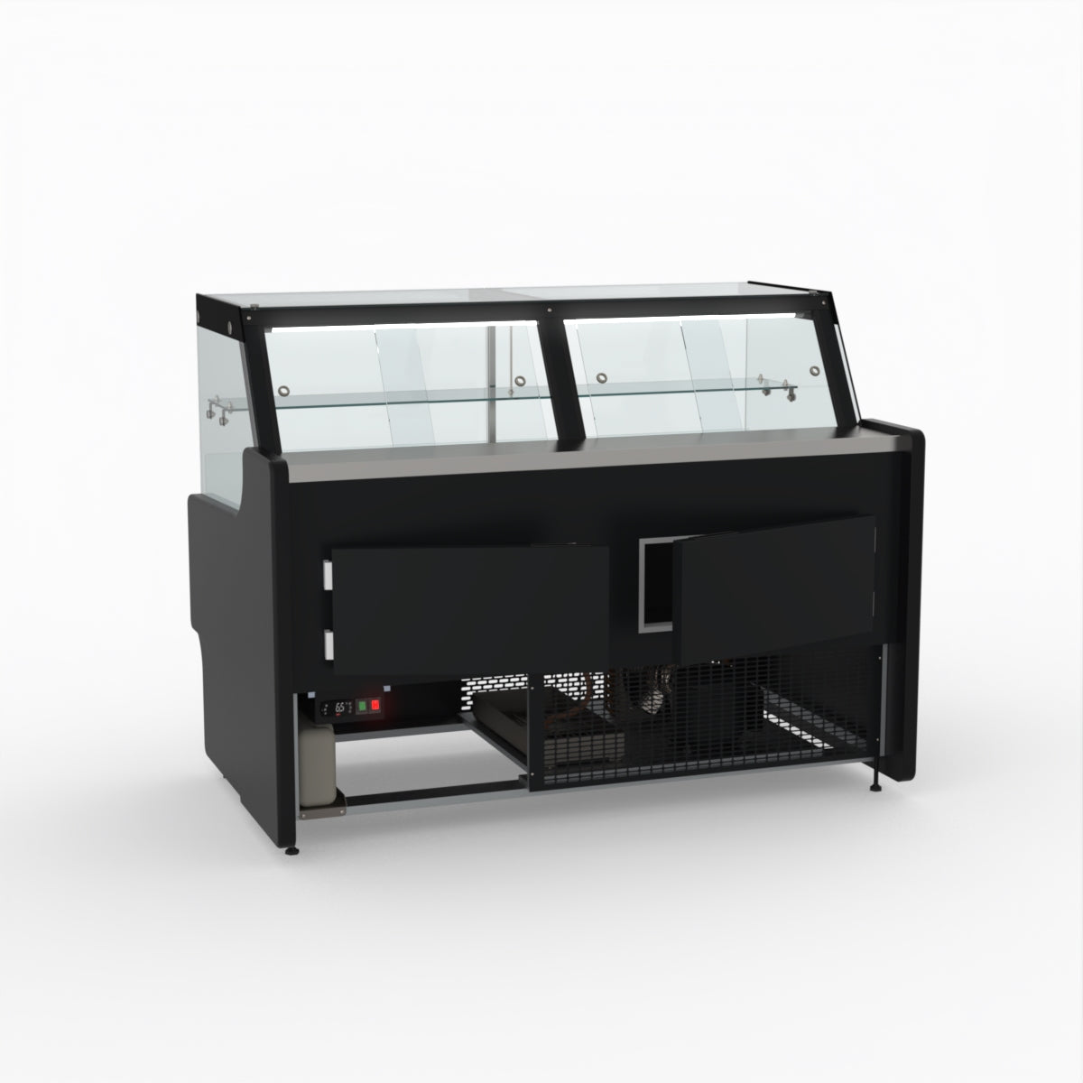 1.5 Meter Deli Showcase Glass Display Case - Commercial Refrigerated Food Display for Bakery, Deli, and Supermarket Use