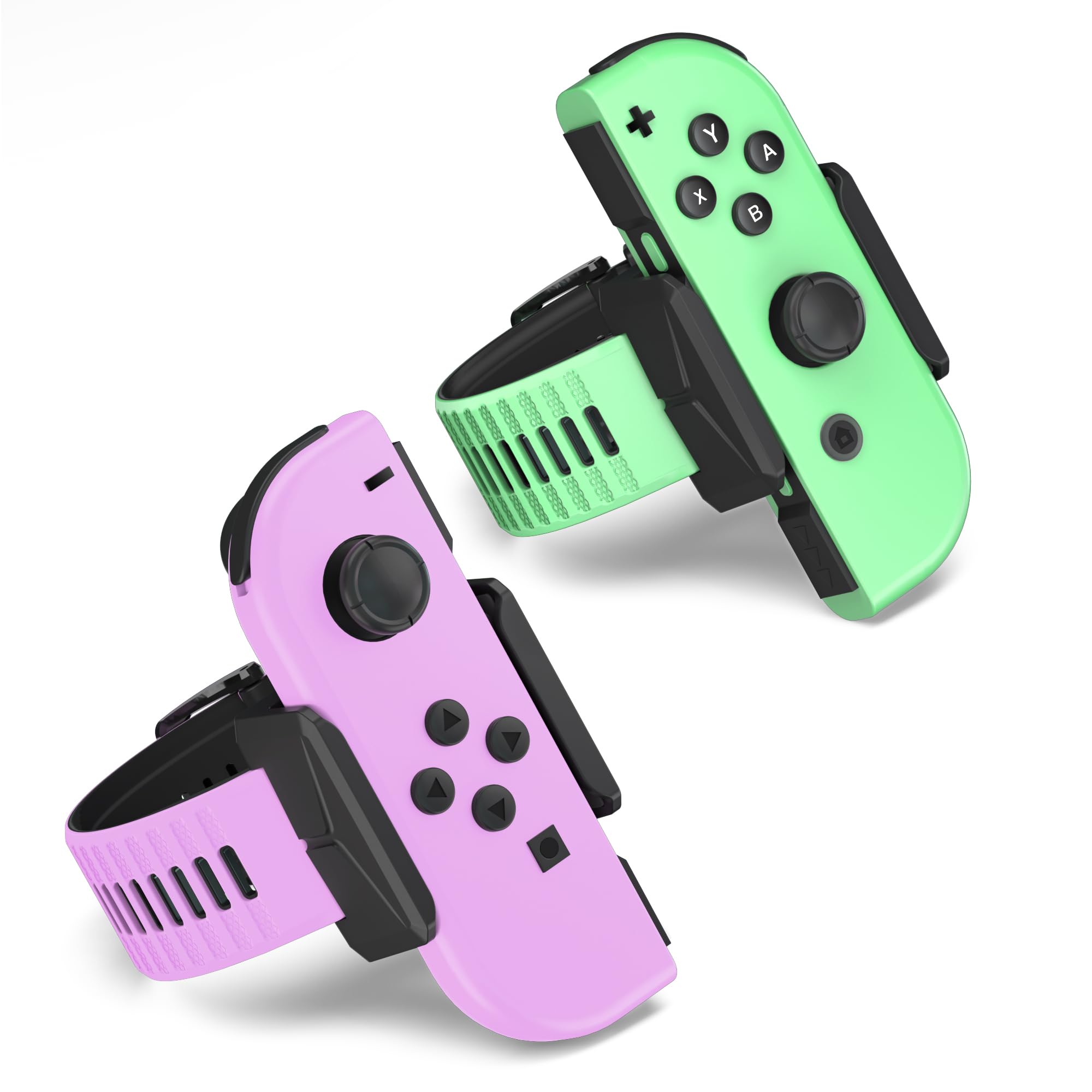 Narati Adjustable Silicone Wrist Bands for Nintendo Switch Joy Cons & OLED Model - Compatible with Just Dance 2021-2025 - 2 Pack for Adults & Kids - Perfect for Dance Games, Fitness Tracking & Motion Control Gaming