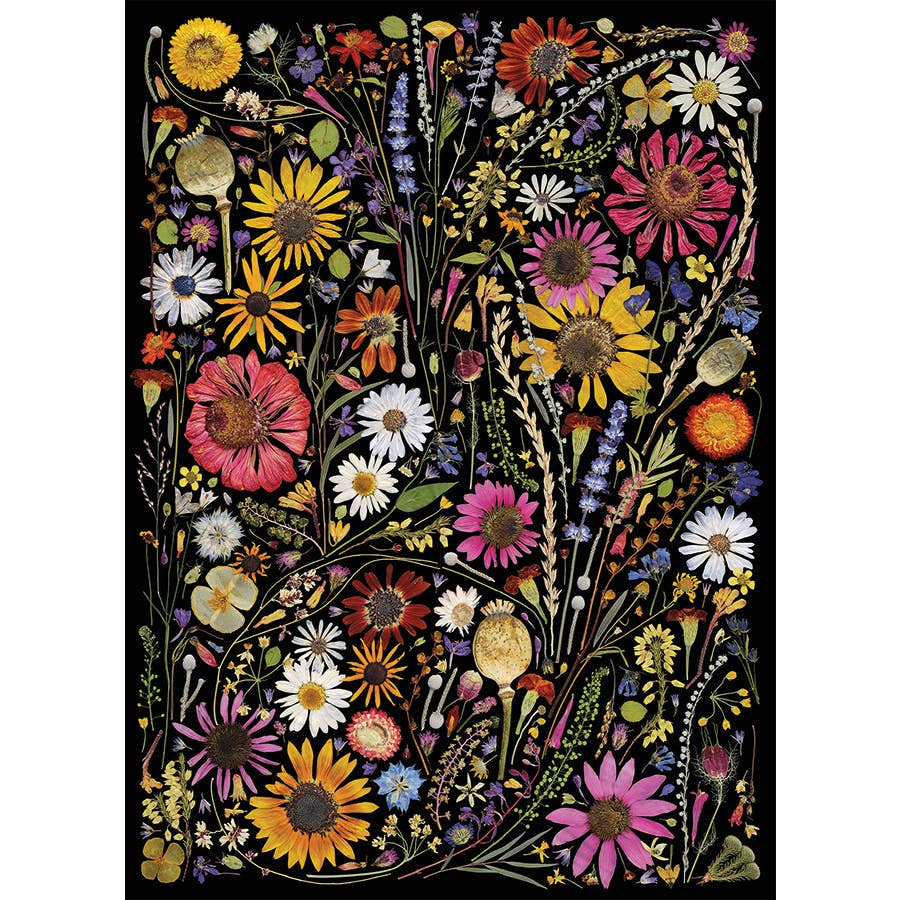 Flower Press: Happiness | 1000-Piece Jigsaw Puzzle for Adults & Teens | Perfect for Family Game Night & Relaxation