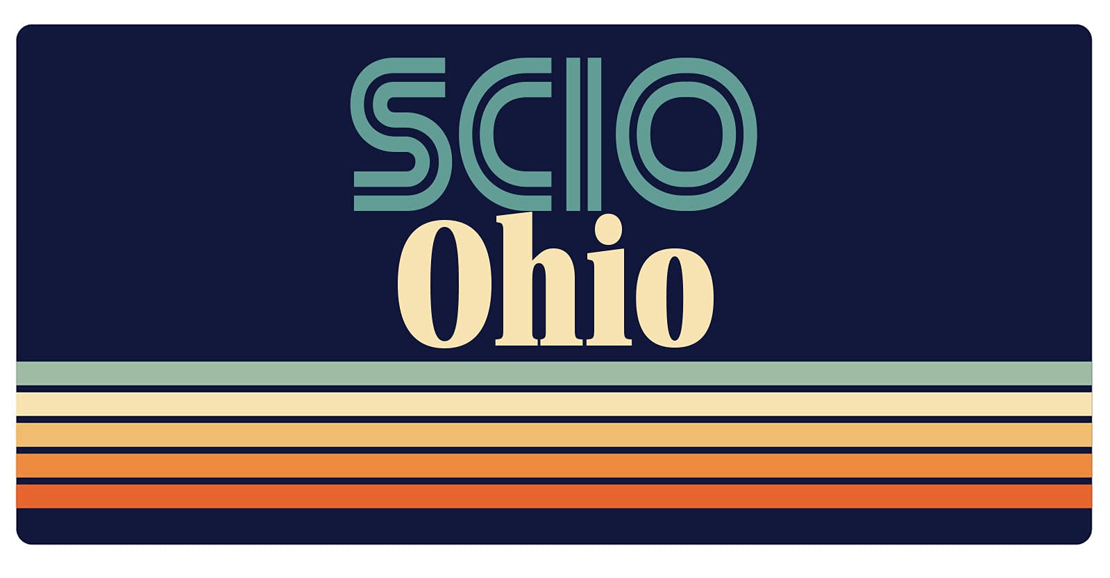 Vintage Scio Ohio 5 x 2.5-Inch Retro Fridge Magnet - Perfect for Refrigerators, Lockers & Metal Surfaces - Collectible Souvenir & Home Decor Gift