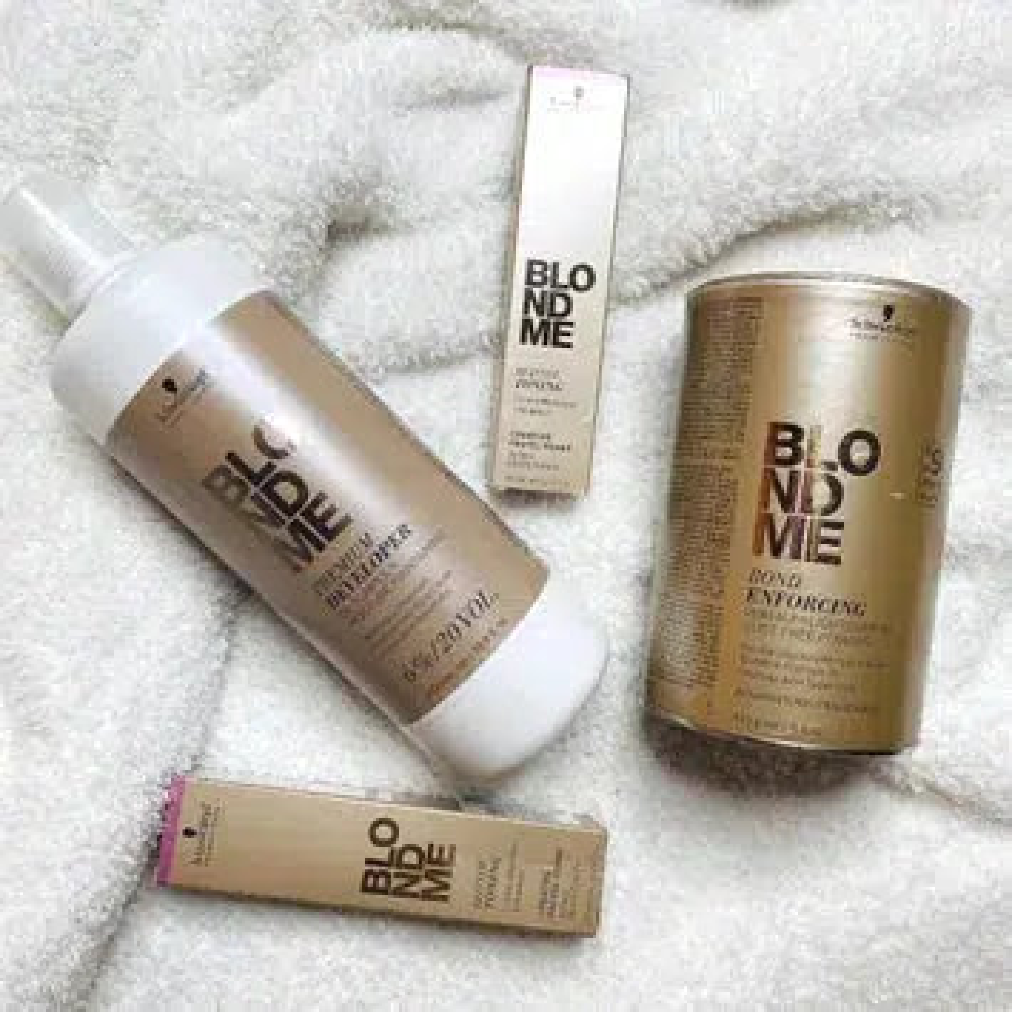 BlondMe Premium Lightener 9+ & 20 Volume Developer with T Ice Toner - Professional Salon Hair Lightening Kit for Blonde Highlights & Balayage at Home
