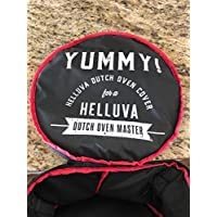 Premium Cottonwood Dutch Oven Cover - Heavy Duty Oven Bag & Tote for 10-Quart Cast Iron Cookware (Black) - Ideal for Camping, Outdoor Cooking & Kitchen Storage