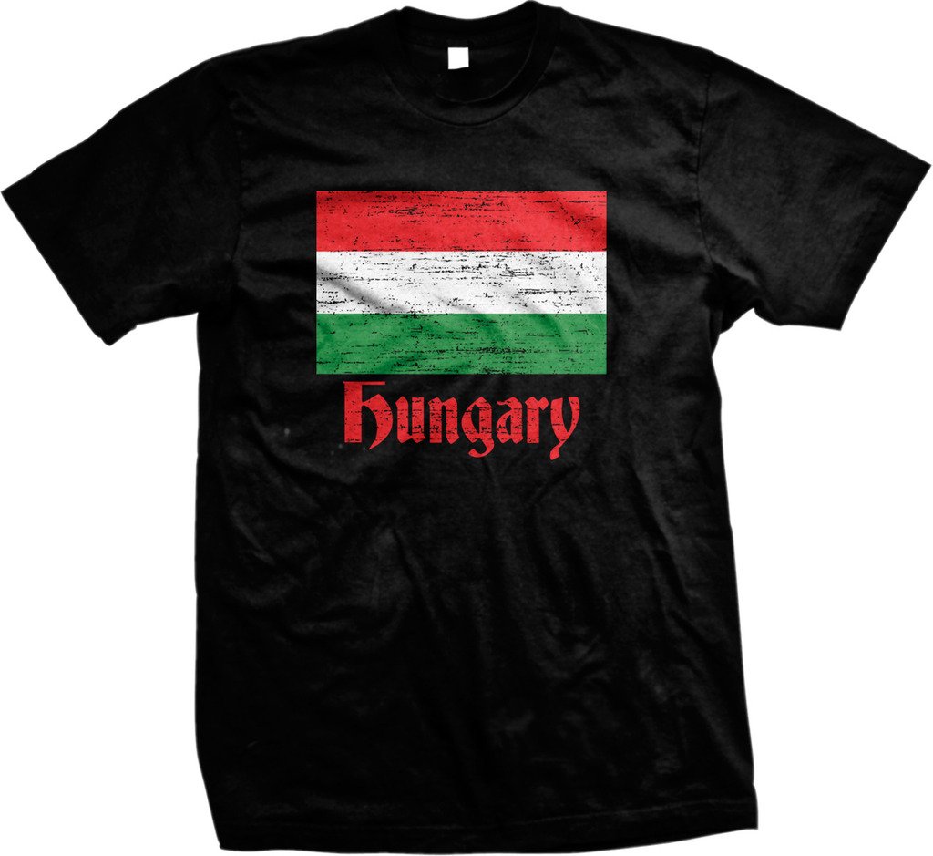 NOFO Clothing Co Hungary Flag T-Shirt for Men - Patriotic Hungarian National Flag Design with Himnusz - Perfect for National Holidays, Cultural Events & Sports Support