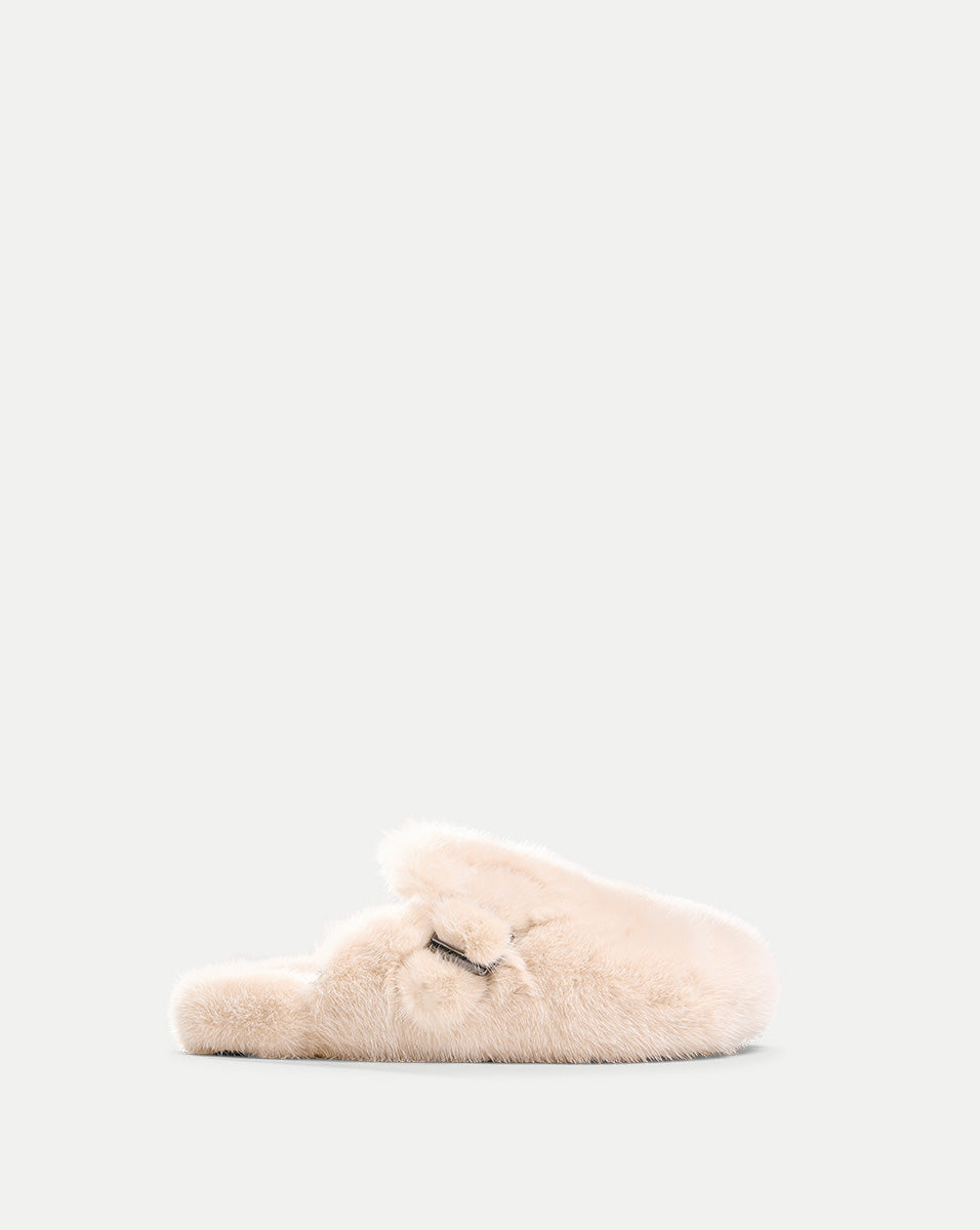 Comfortable Mink Clog Slippers for Women & Men - Soft Indoor/Outdoor House Shoes - Perfect for Home, Spa, and Relaxation