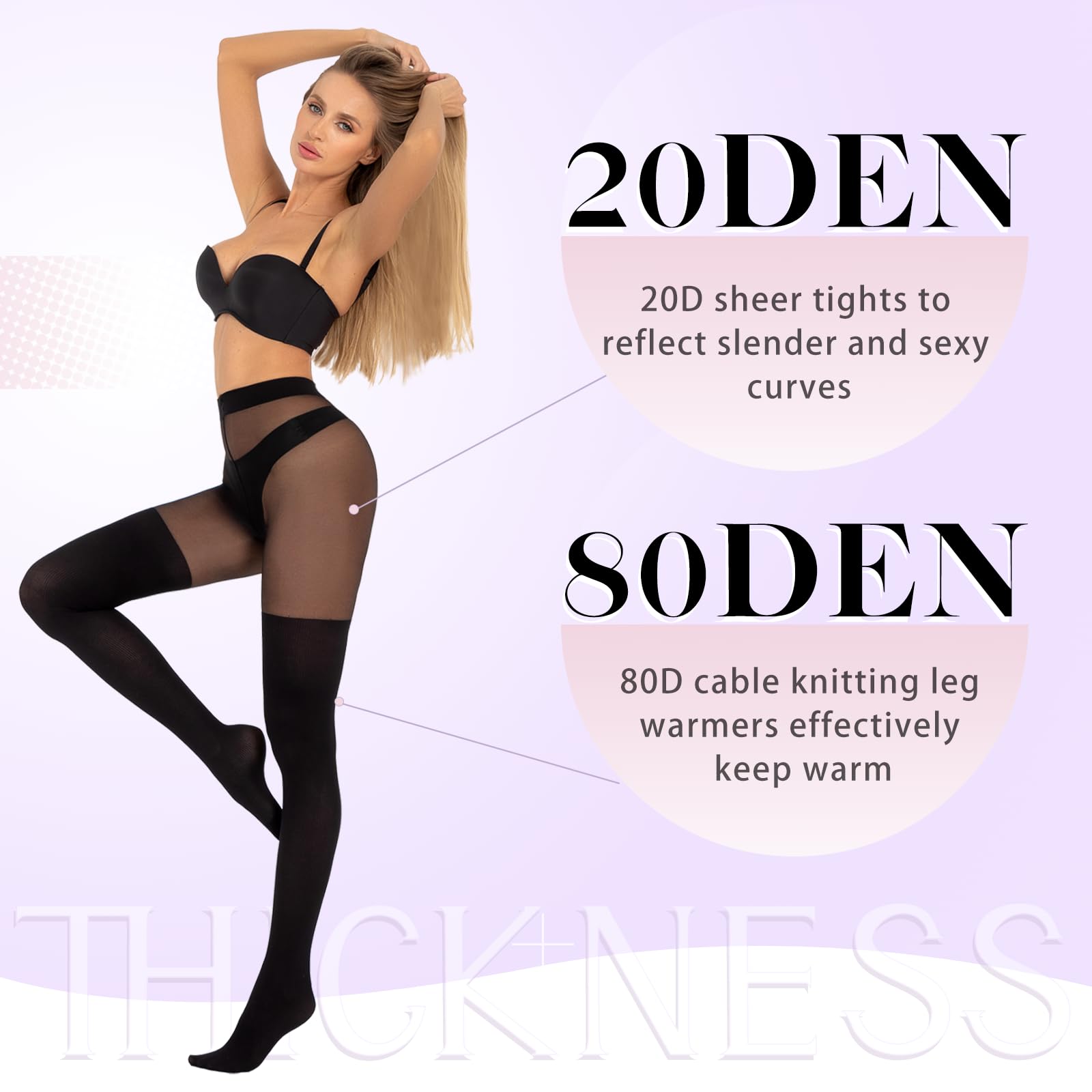 MANZI Gothic Style Faux Thigh High Stockings - Women's Sexy Over The Knee Socks for Winter & Cosplay | Perfect for Halloween, Christmas Outfits & Gothic Fashion