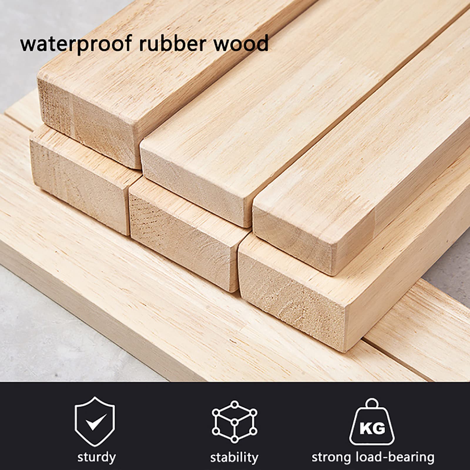UQ Solid Wood Wall Mounted Entryway Shoe Bench - Foldable Stool Chair for Shoe Changing & Shower Seat - Ideal for Elderly, Kids & Adults (40x44x7cm/16x17x3in) - Perfect for Small Spaces, Entryways & Bathrooms