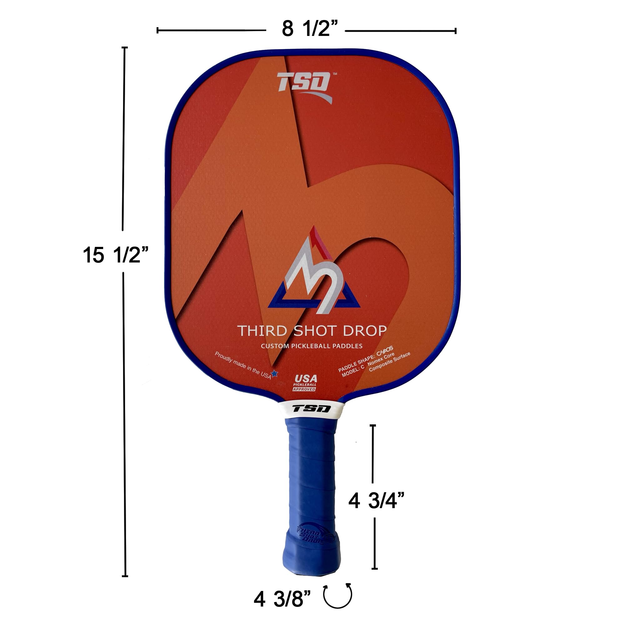Custom Pickleball Paddle | Chaos Wide Body Pickleball Racket - Lightweight & Durable for Competitive Play | Perfect for Tournaments, Backyard Games & Gifts for Pickleball Lovers