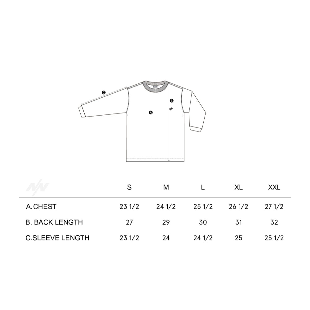 Nine Point Nine Element Long Sleeve Graphic Tee - NPN Wave Black Design for Casual Wear & Street Style