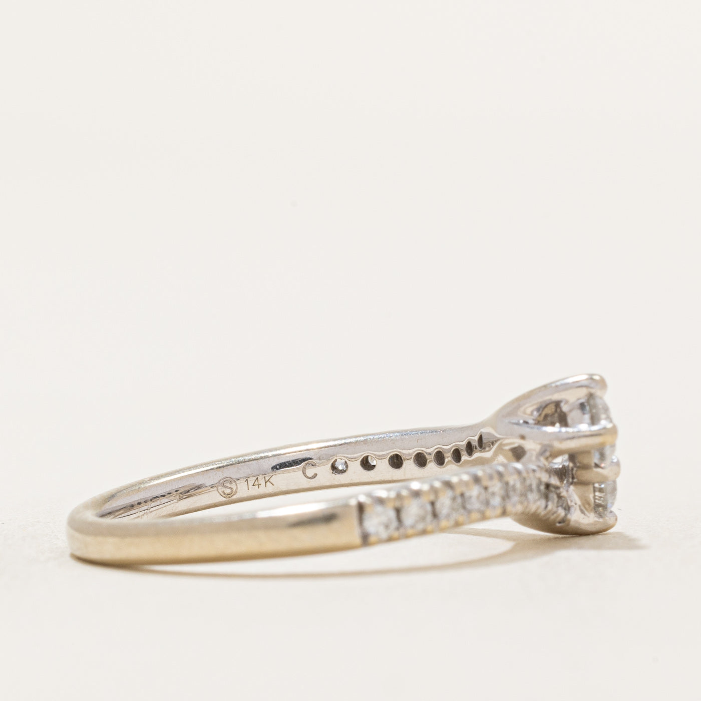 0.58ctw Toi et Moi Diamond Engagement Ring - Size 7.25 - Two Stone Promise Ring for Women - Perfect for Proposals, Anniversaries & Special Occasions