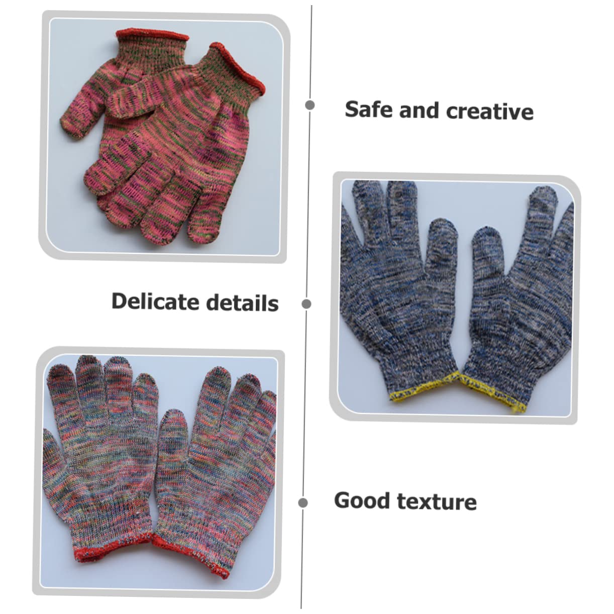 36 Pairs Floral Print Nylon Gloves for Outdoor Sports, Gardening, Weeding & Heavy Duty Work - Durable & Comfortable for Landscaping, Farming & Yard Work