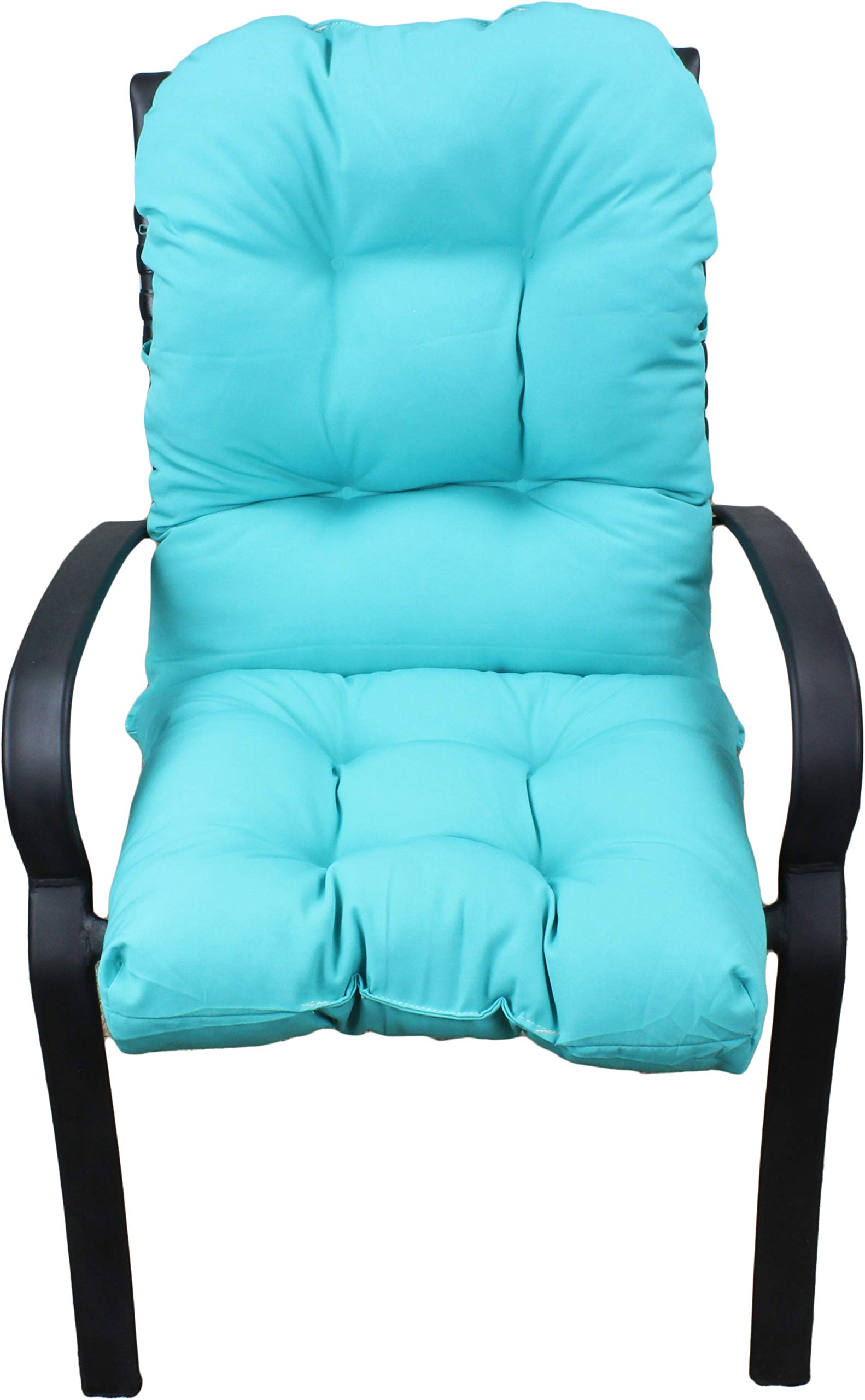 Waterproof Indoor Outdoor Adirondack Chair Cushion - Turquoise Seat Pad for Patio, Deck, Garden & Poolside - 1 Pack Comfortable Durable Furniture Cushion for College Dorm, Backyard & Outdoor Relaxation