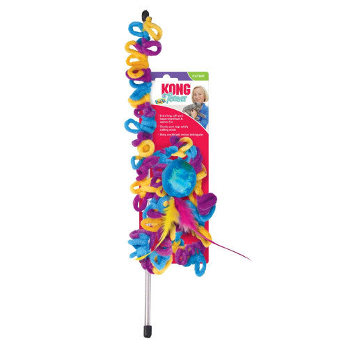 Kong Cat Teaser Loopz - Interactive Cat Toy for Play & Exercise - Perfect for Indoor Cats & Kittens - Fun for Solo Play or Bonding Time