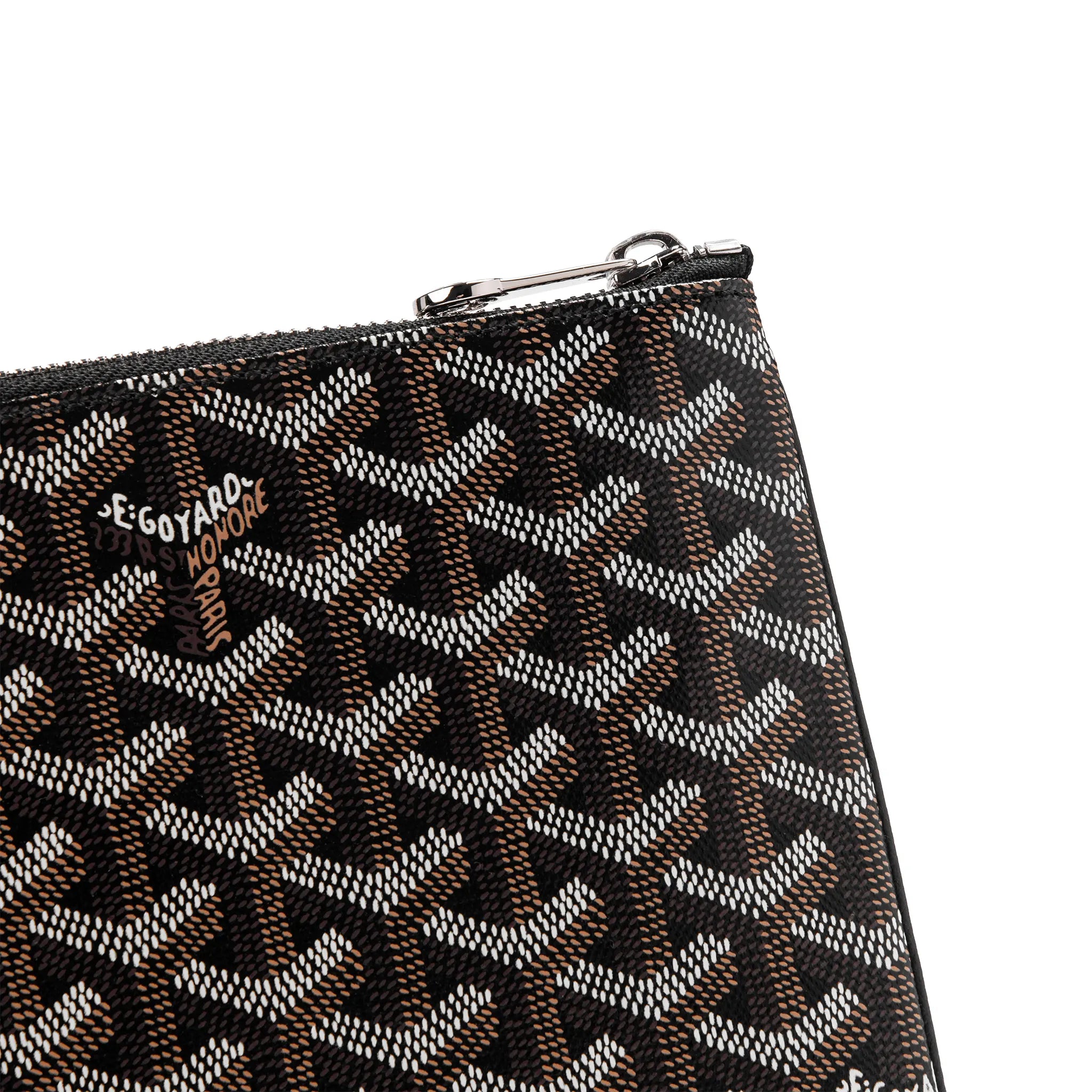 Goyard Senat Pouch MGM Black Crossbody Bag - Luxury Leather Clutch for Women | Perfect for Travel, Evening Events & Everyday Use