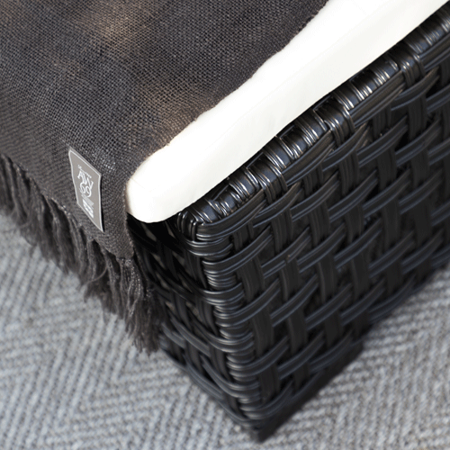 Artwood Orlando Outdoor Lounger - Classic Black Patio Furniture for Poolside, Garden & Backyard Relaxation