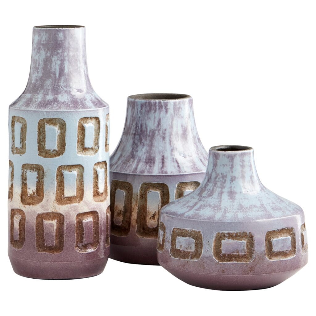 Cyan Design 11362 Bako Vase - Small Blue Ceramic Vase for Home Decor, Table Centerpiece, Wedding & Gift Ideas