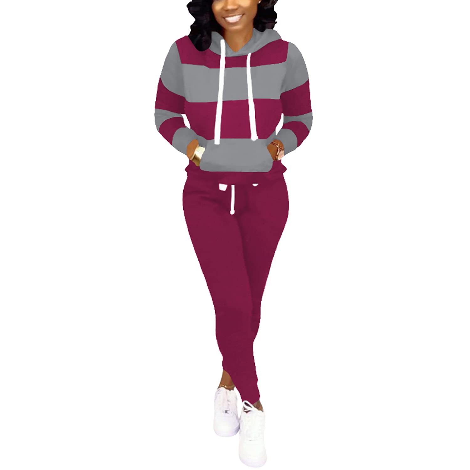 Women's 2-Piece Jogging Suits - Casual Tracksuit Outfits for Running, Gym & Lounge Wear | Nimsruc Activewear