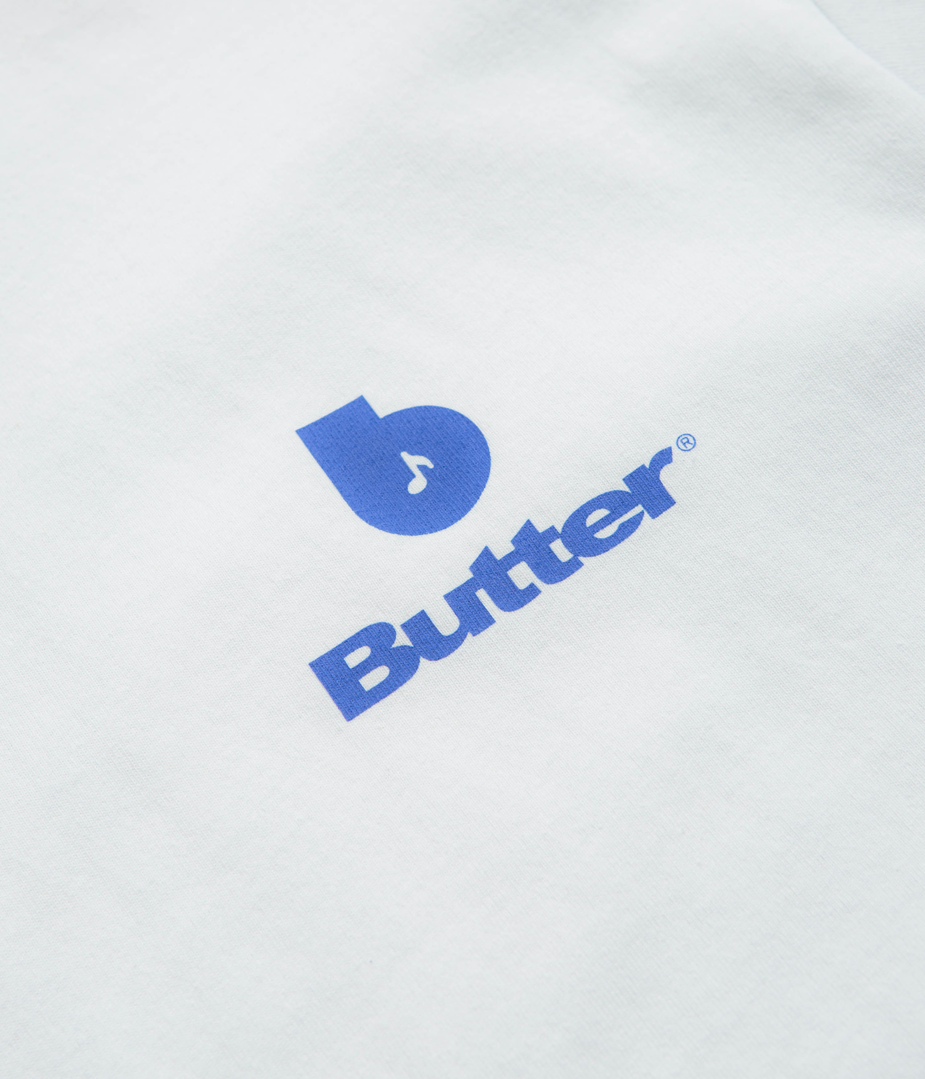Butter Goods x Blue Note Finest Logo T-Shirt - White Cotton Graphic Tee for Men | Casual Streetwear & Music Festival Outfit