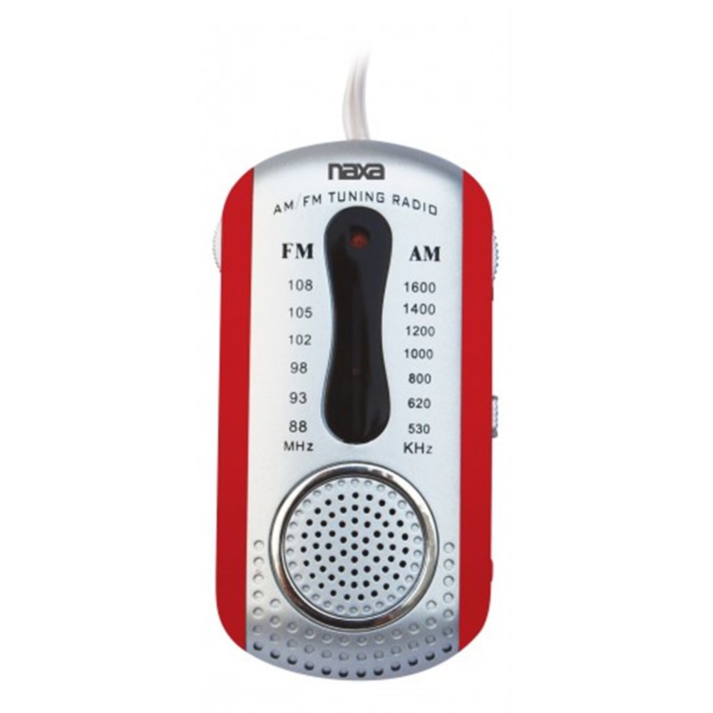 NR-721 Mini AM/FM Pocket Radio with Built-in Speaker - Portable Travel, Emergency, Outdoor, Home Use Electronic Accessories