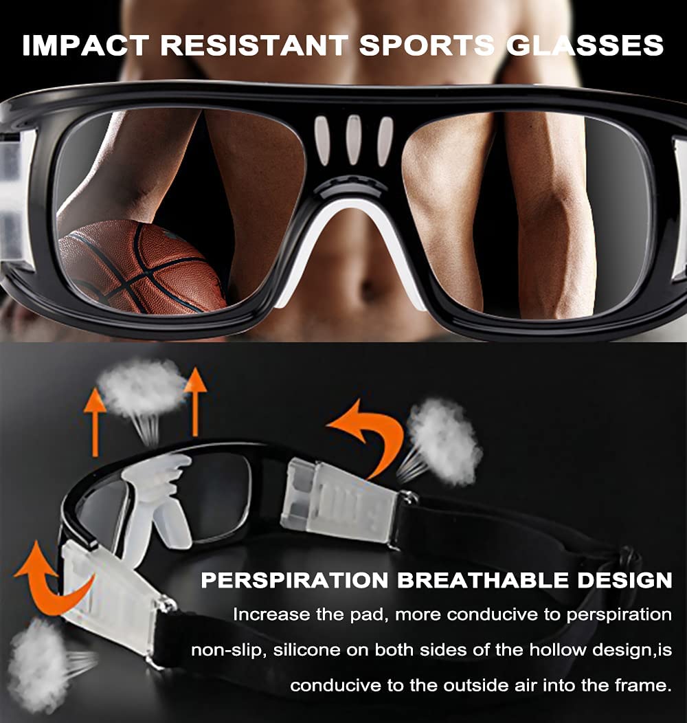 Professional Prescription Sports Goggles for Adults - Adjustable Strap Band - Perfect for Swimming, Cycling & Outdoor Activities