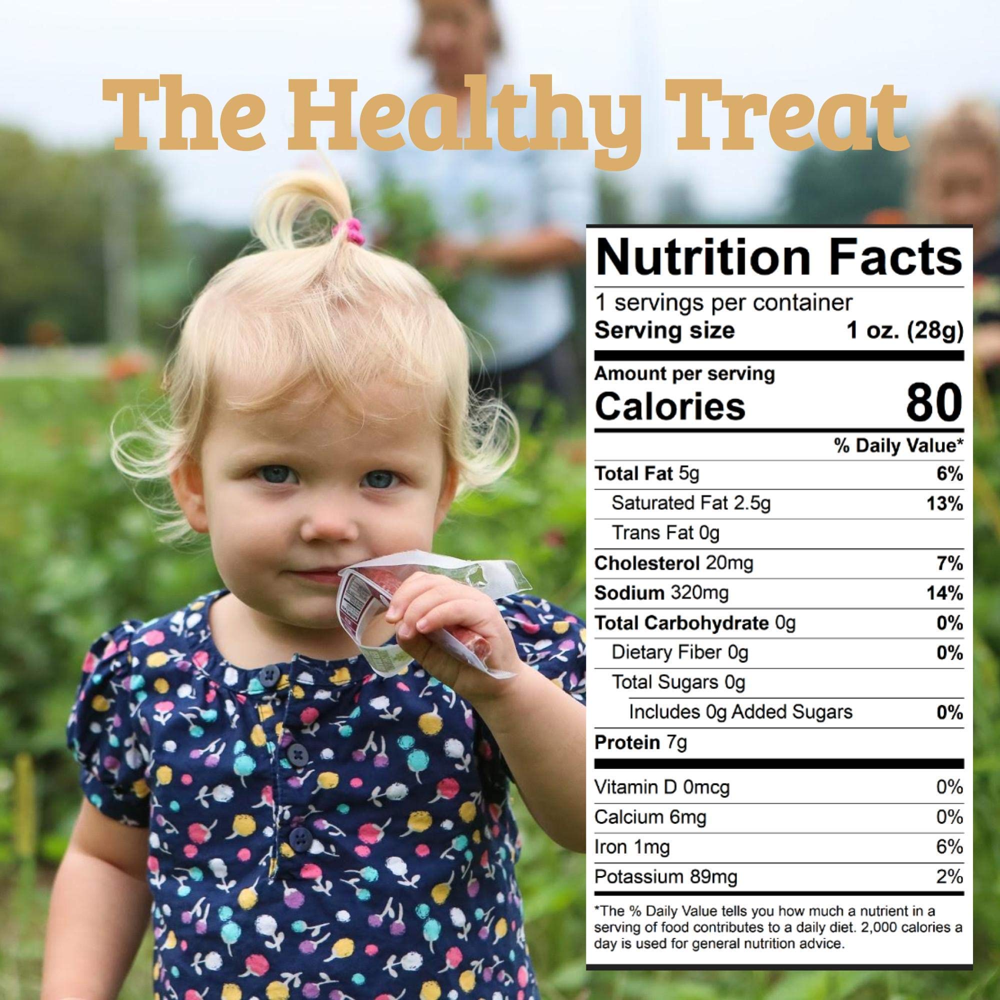 Sugar Free Beef Jerky Sticks - Non-GMO Grass-Fed, Paleo & Keto Friendly Snacks (No Nitrates, Gluten, Soy, MSG, Dairy or Nuts) - Perfect for Hiking, Travel & Low-Carb Diet - Garlic Flavor, 1-oz (144 Count)