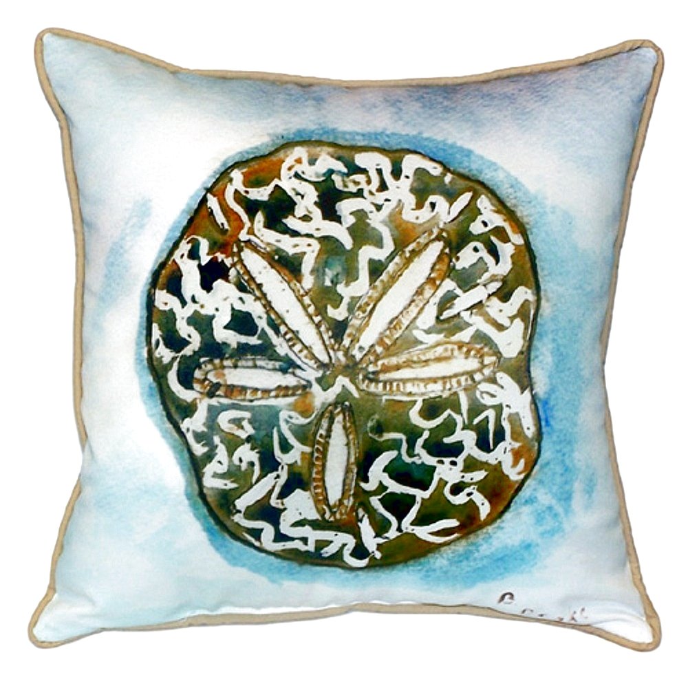 Betsy Drake SN605 Decorative Throw Pillow 12x12 Inches - Multi Color Square Cushion for Sofa, Bed, Living Room & Home Decor