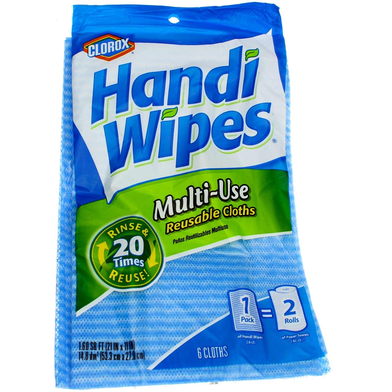 **Handi Wipes Reusable Cleaning Cloths - 6-Pack (15-Pack Bundle) - Assorted Colors - Eco-Friendly Dish Towels, Kitchen Rags & Multi-Purpose Cleaning Wipes for Home, Office & Car**