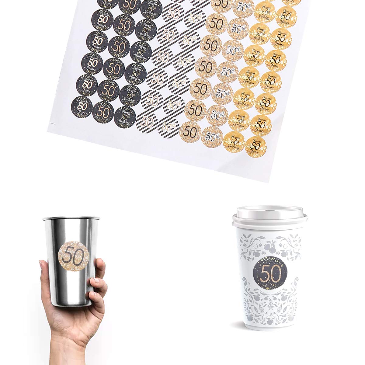 2 Pack Glitter Alphabet Letter Stickers for Halloween Decor, Scrapbooking, Classroom Mailbox - Happy Birthday, Numbers, DIY Crafts (Ideal for Party Invitations, Greeting Cards, Journals)