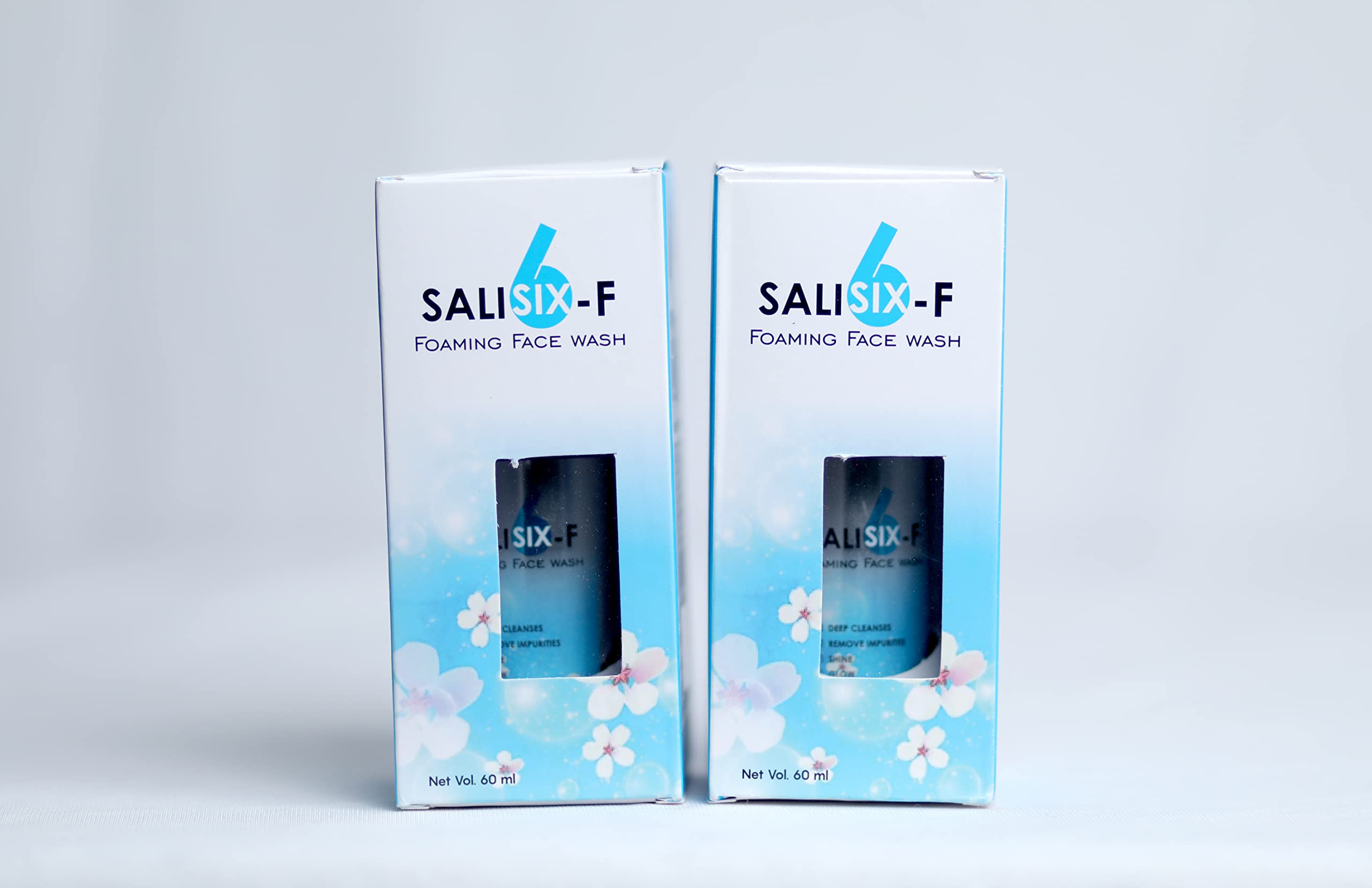 Will Impex Salisix F Foaming Face Wash 60ml (Pack of 2) - Gentle Cleanser for Acne-Prone Skin | Daily Face Wash for Oily & Sensitive Skin | Perfect for Morning & Night Skincare Routine