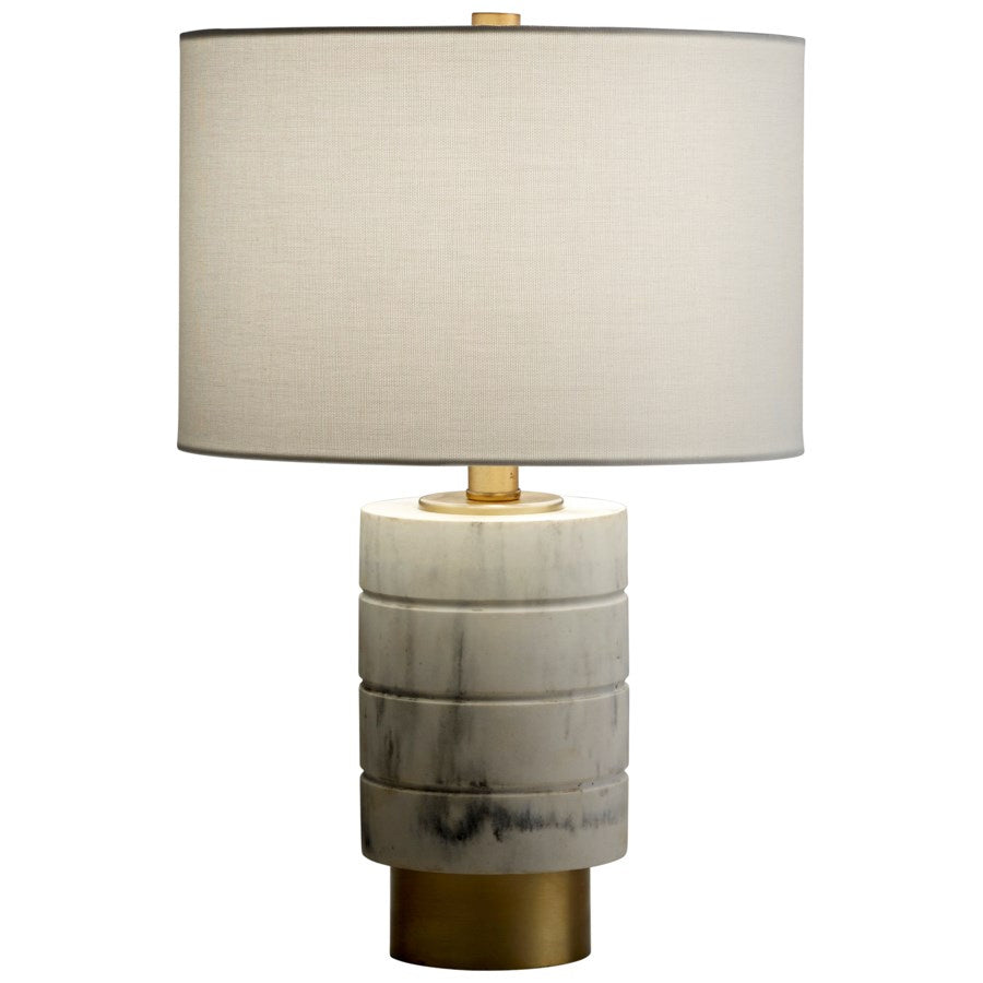 Cyan Design 10958 Casper Table Lamp - White Modern Bedside Lamp by J. Kent Martin | Perfect for Bedroom, Living Room & Office Nightstand Lighting