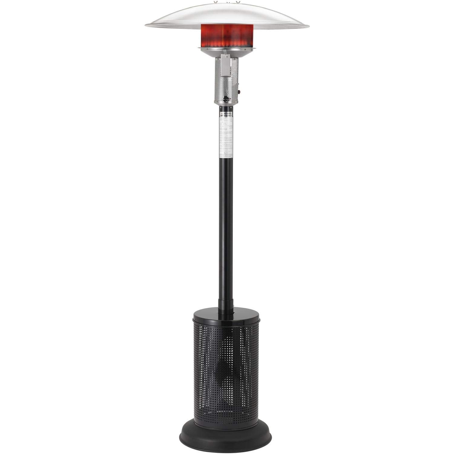 Sunglo 40000 BTU Outdoor Propane Gas Patio Heater - Black A270-BK for Backyard, Deck, and Restaurant Heating