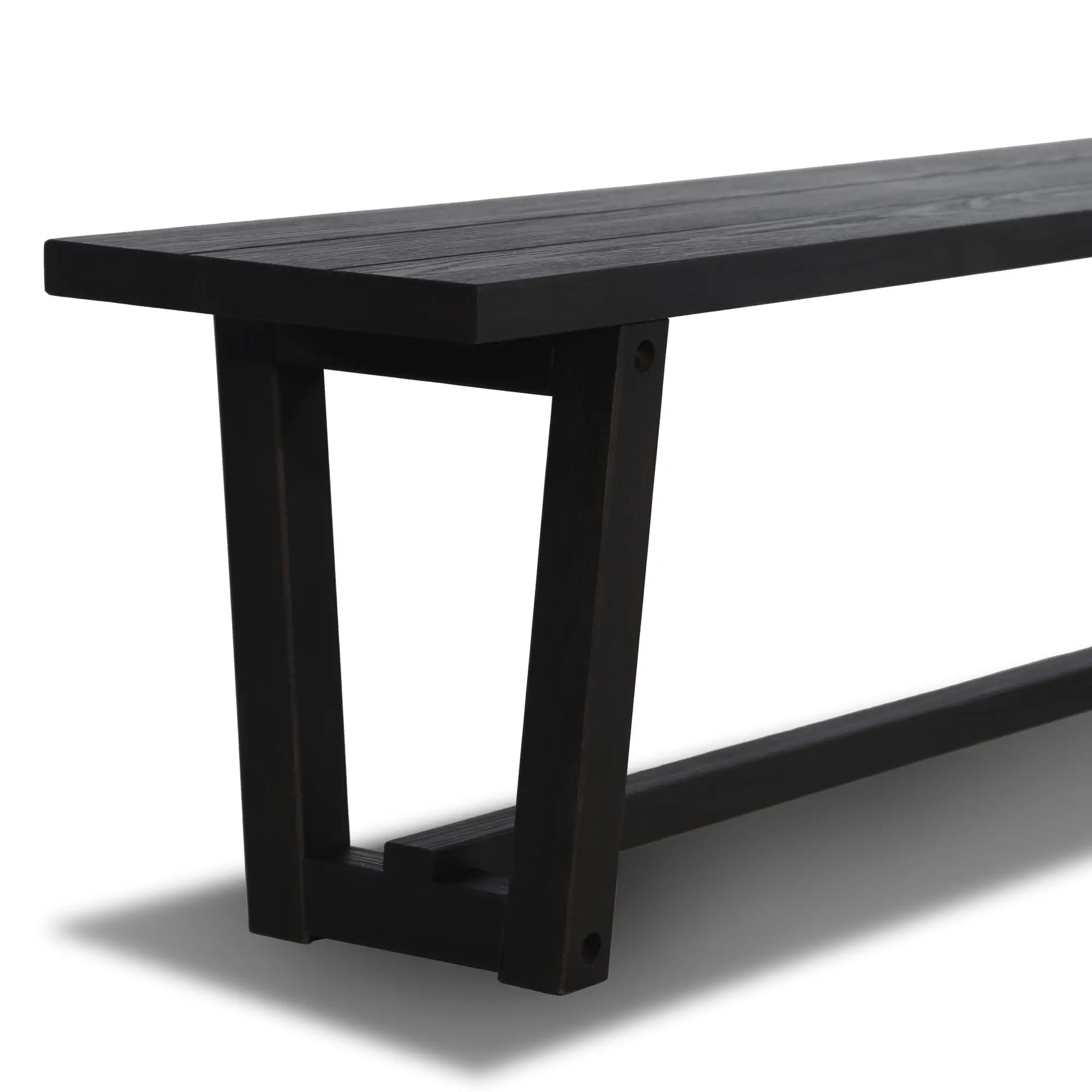 Solid Wood Bench - Cascais Style Handcrafted Wooden Bench for Patio, Garden, or Entryway - Durable & Weather-Resistant Outdoor Seating