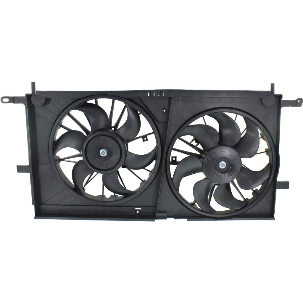 2001-2005 Pontiac Montana Radiator Cooling Fan Replacement - Dual Fan Assembly GM3115137 10427858 - Perfect for Engine Overheating Prevention & Summer Driving