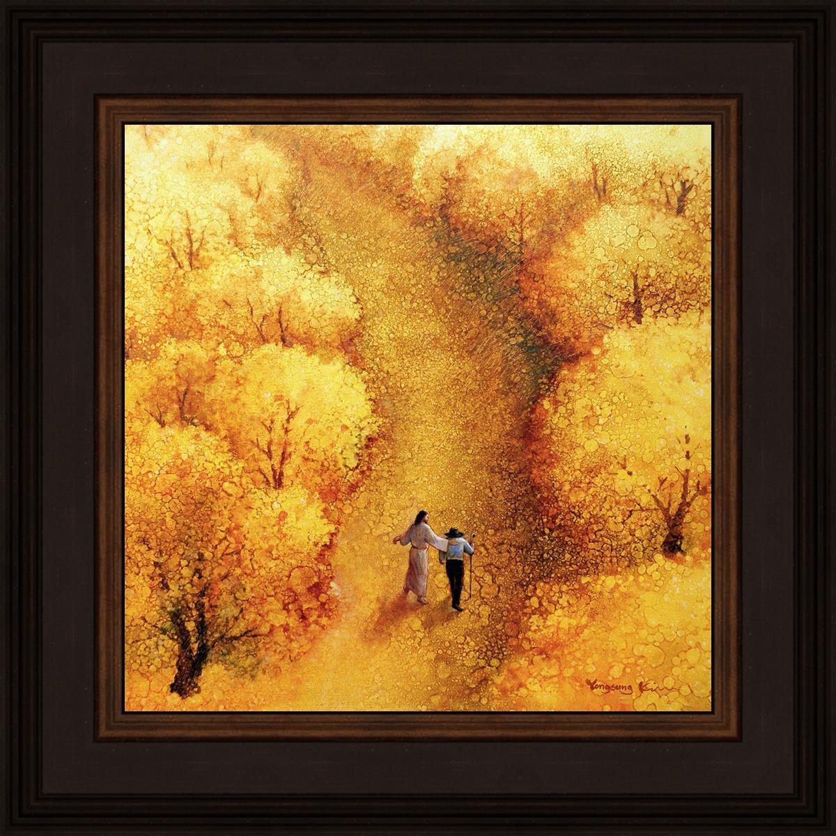 By Your Side - Heartwarming Art Print by Yongsung Kim | Christian Home Decor, Wall Art for Living Room & Bedroom | Perfect Gift for Weddings, Anniversaries & Housewarming