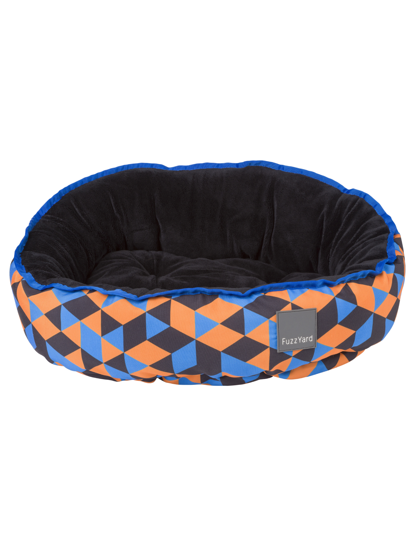 Fuzzyard Reversible Dog & Cat Bed - Amsterdam Print, Washable Pet Bed for Small, Medium & Large Pets - Cozy Sleeping Spot for Home, Office & Travel